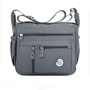 Fabuxry Lightweight Nylon Crossbody Messenger Bag with Multiple Pockets